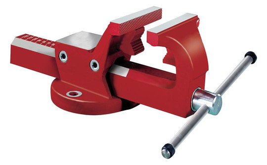 fortis-Parallel-Schraubstock mit Rohrspannbacken 120 mm