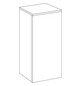 SA Mittelschrank rechts Solo One (PS103) 850x400x338 Weiß-Glanz