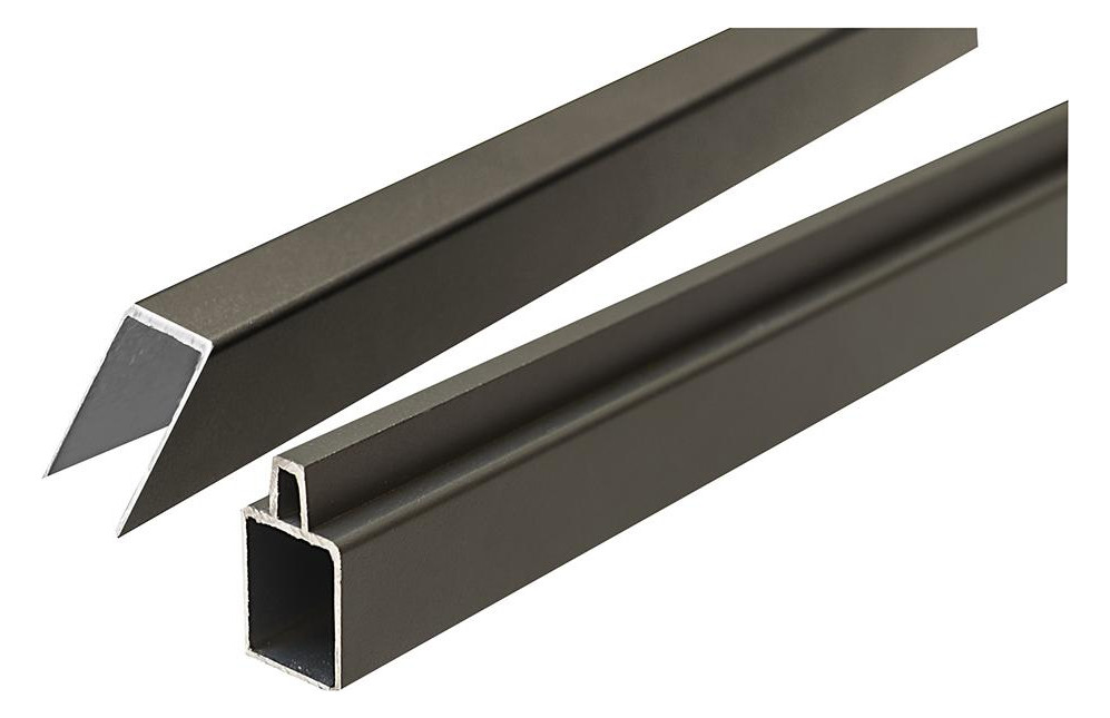 Bild ECOSTECK- Set Aluminium für ein Eckelement 32/25x20x900mm, ANTHRAZIT Start & Abs - n.a.-0