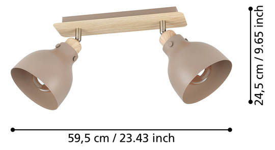 EGLO Balkenspot/2 E27             900712 