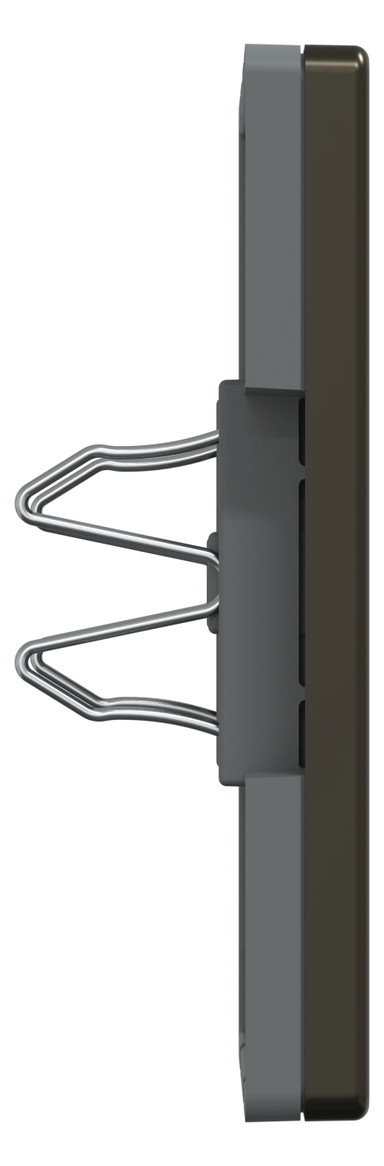 Zentralplatte Blindabd System Design mokka Schraubbef