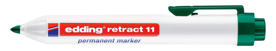 edding-Permanentmarker retract 11, grün - 1,5-3 mm
