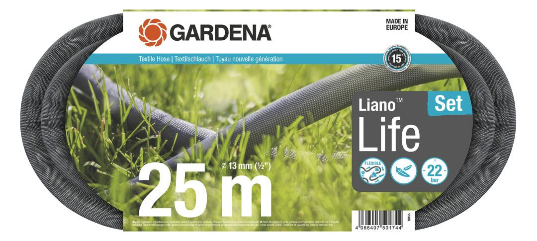 Bild Textilschlauch Set iano ife 1/2"" 25m - Gardena-0