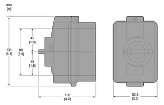 Lastschalter 3p 5,5kW Ein/Aus 16A IP55 Komplettger_im_Geh kurz.Drehgriff