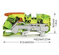 Schutzleiter-Reihenklemme 0,5-16qmm gn/ge 1Etage Hutschiene TH35