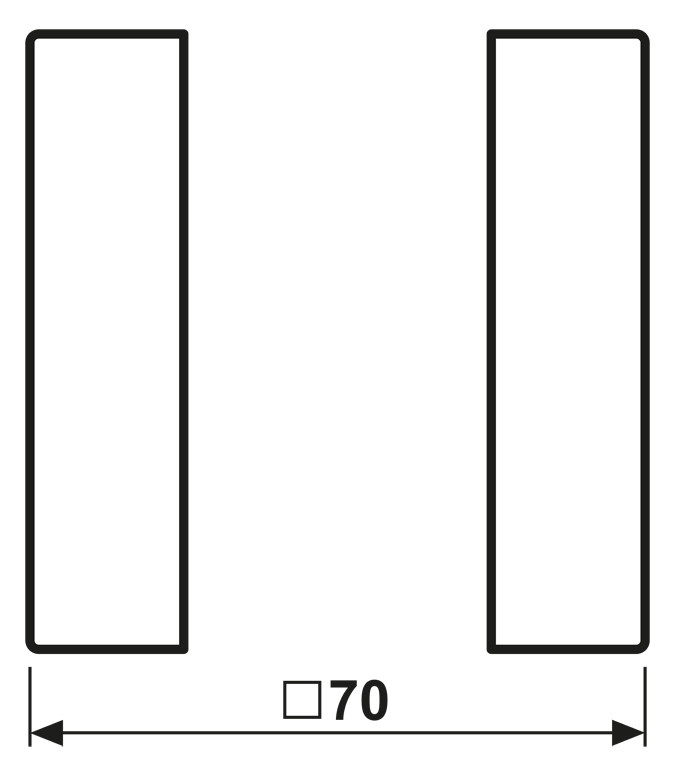 Wippe 1t Schalter LS aws glz f.Bussystem Geeignet für Bussystem-Tasterankopplung