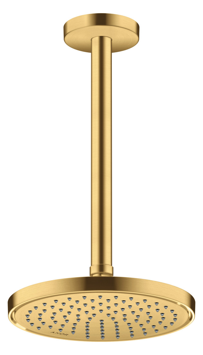hansgrohe Deckenanschluss Axor 300mm, rund, brushed gold optic