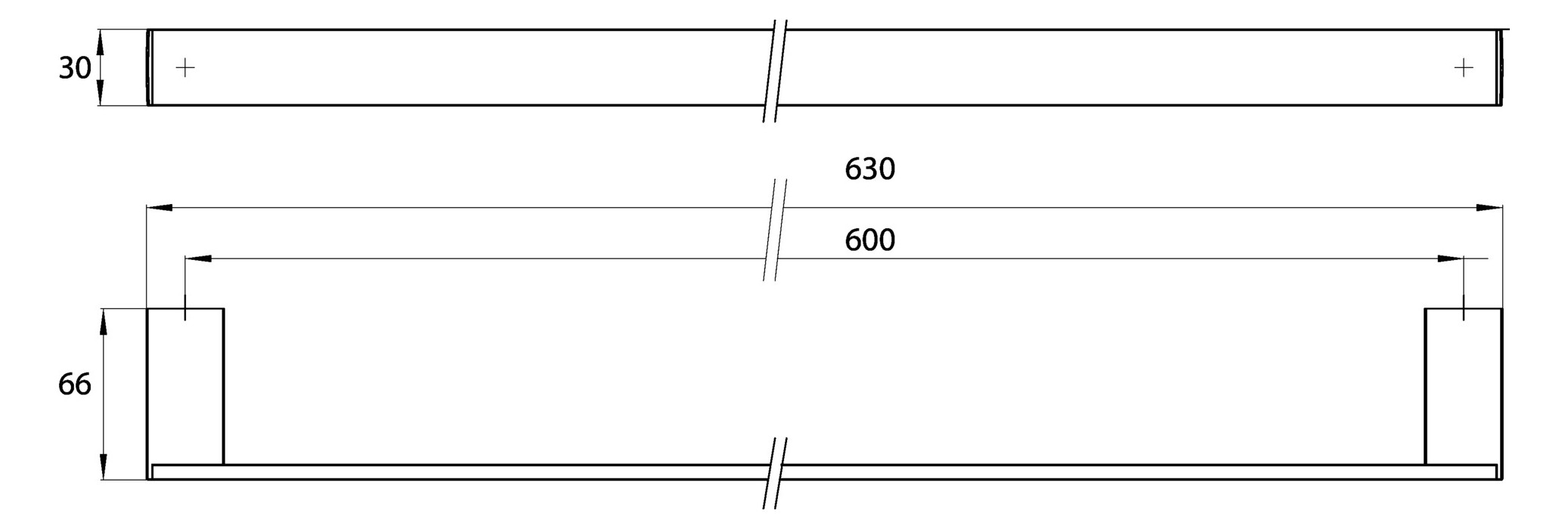 EMCO Badetuchhalter Liaison 630 mm, chrom