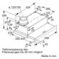Dunstabzugshaube Flschirm 600mm si B LED 67dB 389cbm/h Ø120-150mm 3st Abl/Uml