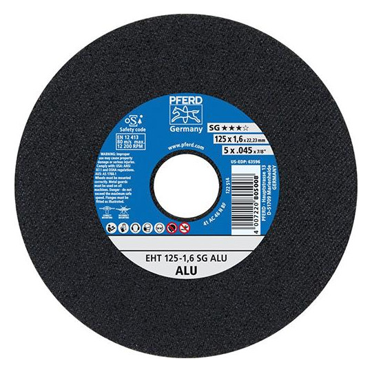PFERD-Trennscheiben SG ALU - 125x1,6mm, gerade