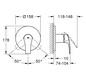 GROHE Fertigmontageset Eurosmart UP-Einhebel-Brausemischer, chrom