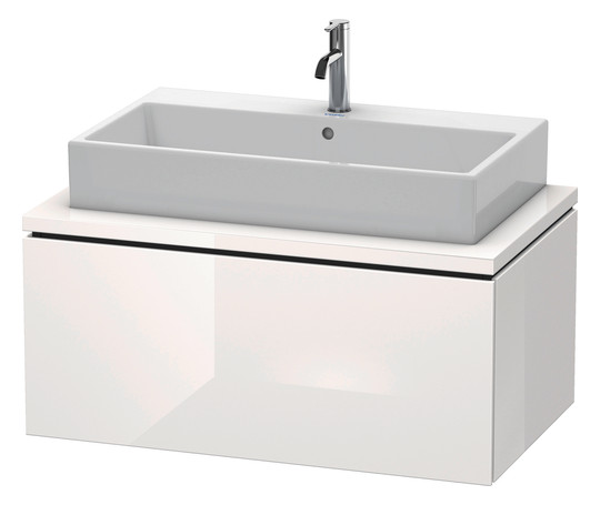 Duravit Waschtisch-Unterschrank L-Cube 92 x 54,7 cm, eiche schwarz, für Konsole, 1 Auszug