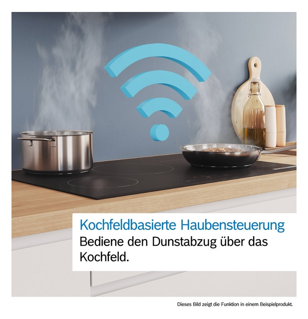 Deckendunstabzug 888mm ws A 56dB Ø150mm 450cbm/h LED 3st Abl/Uml T510mm