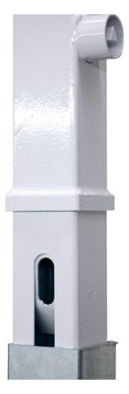 Bild Absperrpfosten 70x70 r/w herausnehmbar 1 400 mm - Neutral-1