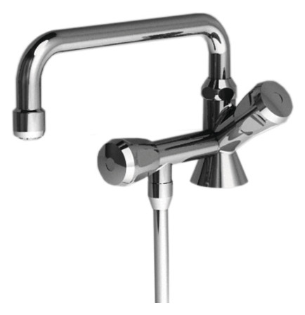 KWC Spültisch-Standventil Kuri Ausladung 200 mm, verchromt, Schwenkauslauf, 1 Unterspülrohr KWC Spültisch-Standventil Kuri Ausladung 200 mm, verchromt, Schwenkauslauf, 1 Unterspülrohr