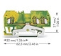 Schutzleiter-Reihenklemme Serie 279 0,08-1,5qmm gn/ge 1Etage APL_erf.