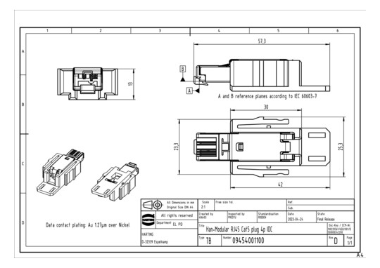 Harting Han-Modular RJ45     09454001100 