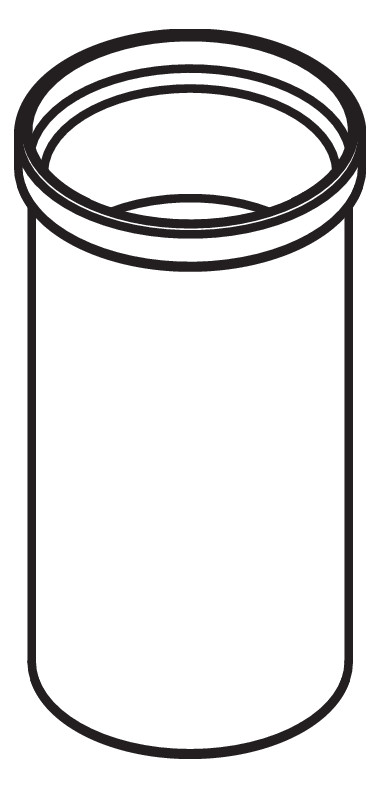 HEWI Behälter System 800 für Toilettenbürsten, reinweiß