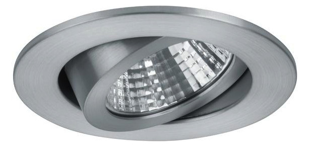 LED-Einbaustrahler 7W 3000K 740lm Konv alu mt 1LED IP20 RF:hochglänzend