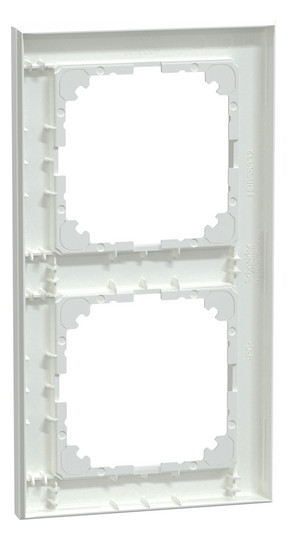 Rahmen 2f akws glz M-Pure Kst f.GEB-K aktivweiß Unterputzmontage Thermopl