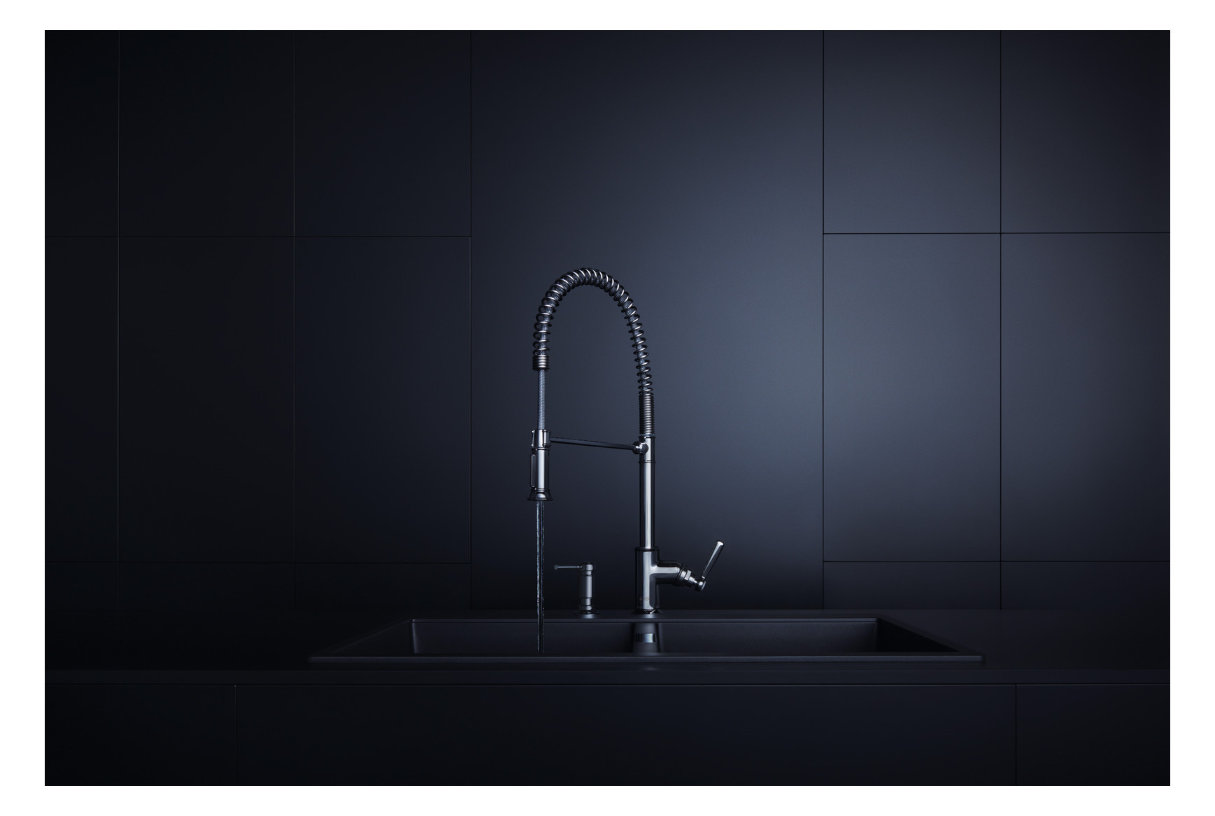 hansgrohe Spülmittelspender Einbauversion, Ausladung 91mm, chrom