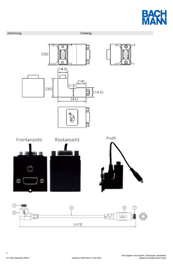 Bachmann Rahmen 1xVGA+Klinke 90° 917.058 