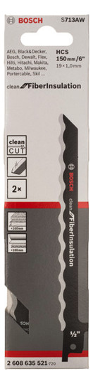 Säbelsägeblatt S 713 AW, 150mm Geeignet für Kunststoff