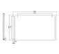 EMCO LED-Lichtspiegel MI 270 1400 x 800 mm, 2 Lichtausschnitte links/rechts, Sensorschalter/Unterlicht