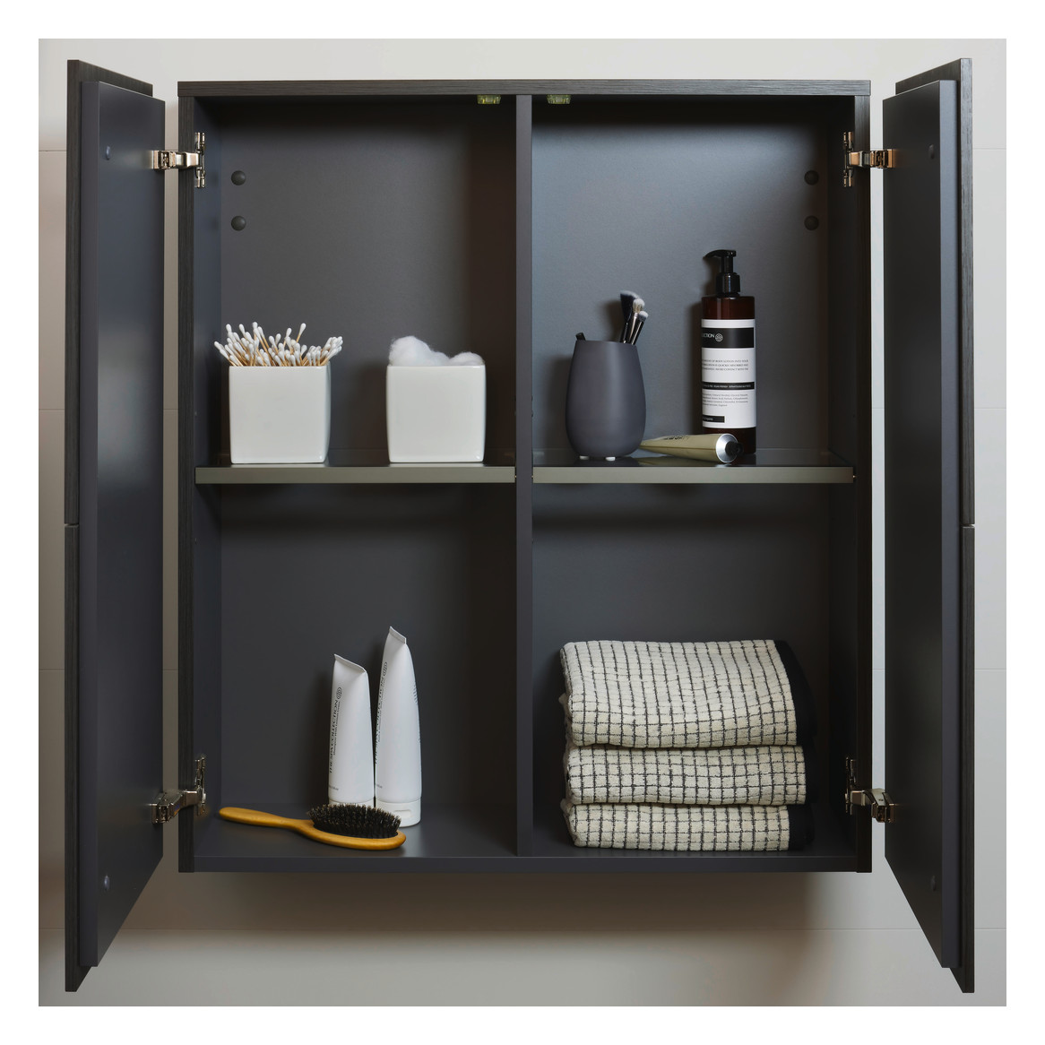 Duravit Halbhochschrank L-Cube 70x24,3x80cm, 2 Türen, eiche natur