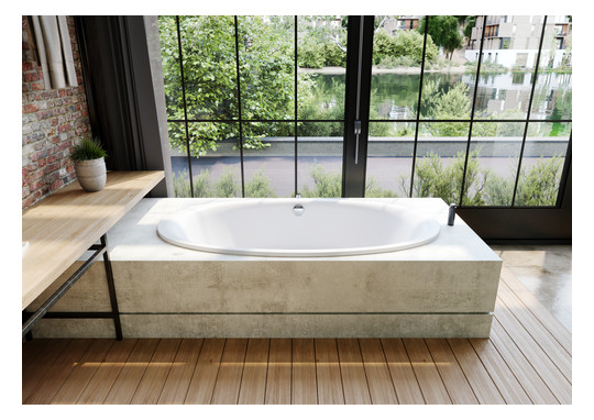 Kaldewei Badewanne ELLIPSO DUO oval 232 190x100cm, Griffloch, Antislip, bahamabeige
