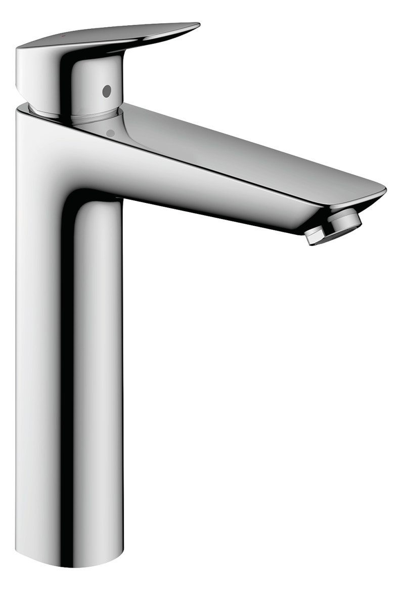 hansgrohe Waschtisch-Einhebelmischer 190 Logis mit Zugstangen-Ablaufgarnitur, chrom