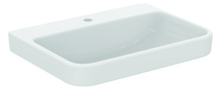 Ideal-Standard Waschtisch i.life B 65x48x18cm, mit Hahnloch, weiß antibakteriell Smart Guard