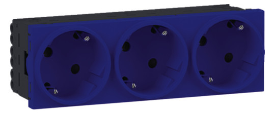 Hager Steckdose 3-fach SCHUKO GS30225017 