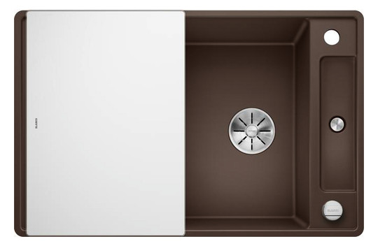Blanco Spüle Axia III 45 S-F SILGRANIT 77 x 50 cm, cafe, reversibel, mit Glasschneidbrett