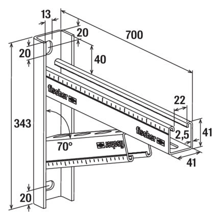 Bild Massive Auslegerkonsole FCAM fvz - 700 f ischer - fischer-2