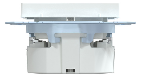 Steckdose 1f akws glz System M UP IP20 aktivweiß