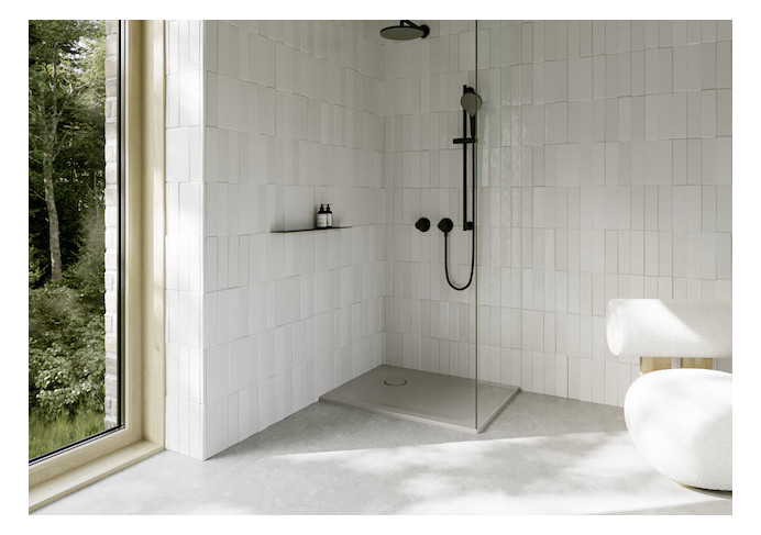 Duschwanne BetteUltra 8750 90x80x2,5cm, Antirutsch/Pro, Mini-Wannenträger, dust