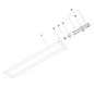 Dornbracht Handtuchhalter META 2-teilig, starr, 500 mm, chrom gebürstet