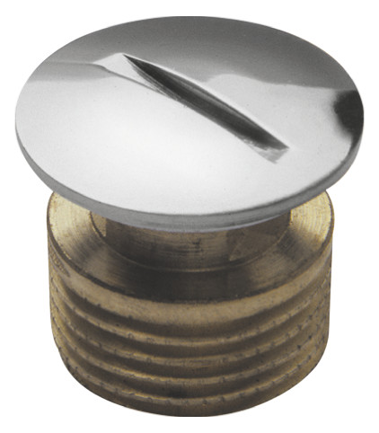 STEDO Blindstopfen 1/2", Messing verchromt