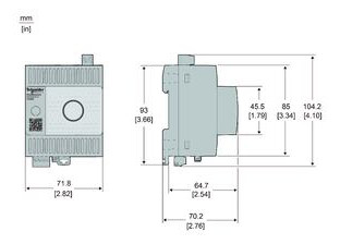Gateway Modbus REG 110-240V LED 4TE IP30 m.LED-Anz