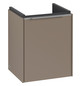 V&B Waschtisch-Unterschrank Subway 3.0 35,1x42,9x30,9cm, Schanier rechts/Griff Aluminium glänzend, taupe