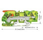 Schutzleiter-Reihenklemme 0,5-10qmm gn/ge 1Etage Hutschiene TH35