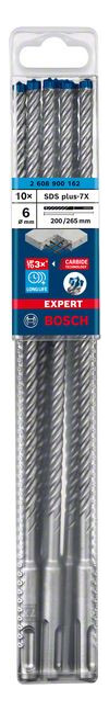 Bild Hammerbohrer EXPERT 6x200x265mm Bosch VE à 10 Stück SDS plus-7X-1