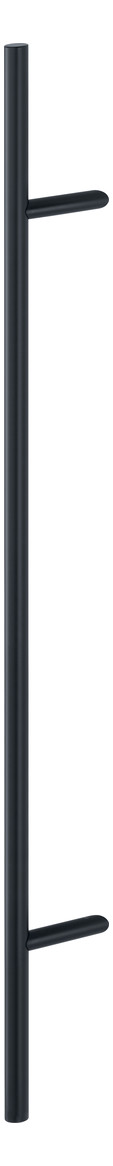 Bild HOPPE Stoßgriff E5012, BA 1.000mm, Breite 109mm, L 1.400mm, Durchmesser 30mm, verdeckt verschraubt, schwarz matt-0
