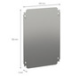 Montageplatte 250x350x12,5mm Metall