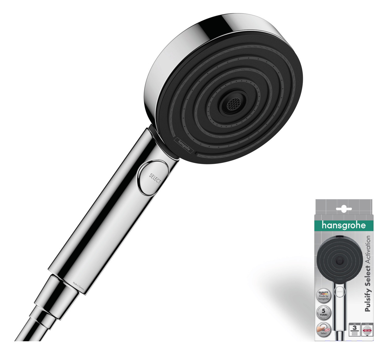 hansgrohe Handbrause Pulsify Select S 105 Activation, 3jet, chrom