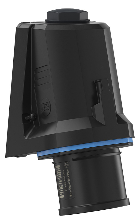 CEE-Aufbaugerätestecker 3p 32A 32A 200 - 250 V 200 - 250 V (50+60 Hz) blau 6h Kst