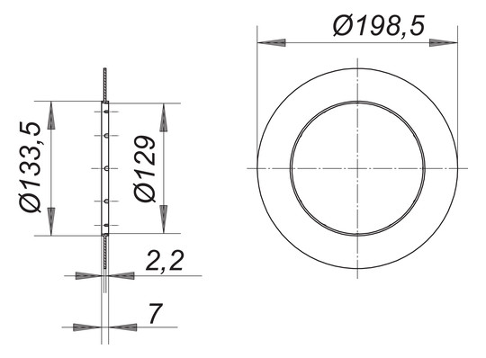 Dallmer Rahmenaufnahme Serie 15 CeraDrain/Tisto Drain