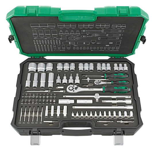 fortis-Steckschlüssel-Garnitur 1/4+1/2 - 91-teilig