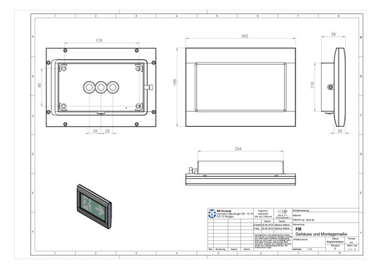RP SI-Leuchte Decke EB+SC/3h   FMDS023SC 